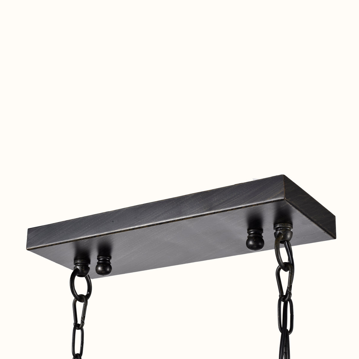 Amathea Rectangular Beaded 5-Light Chandelier for Dining/Living Room, Kitchen Island - Coffee Brushed Black