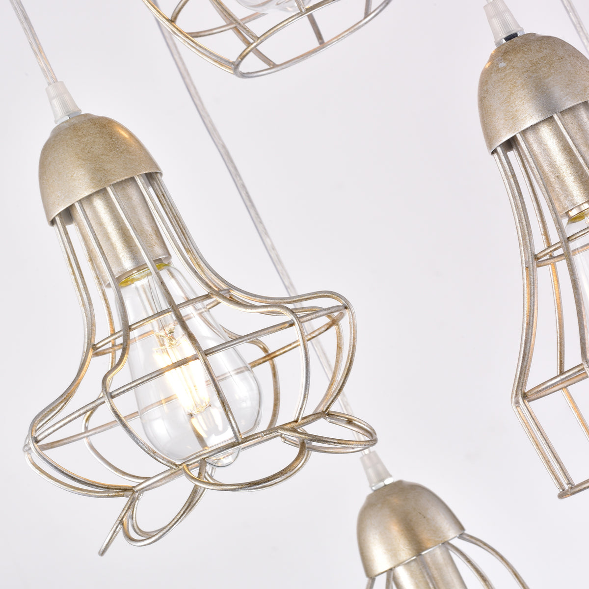 Devers 5-Light Cluster Pendant - Antique Silver