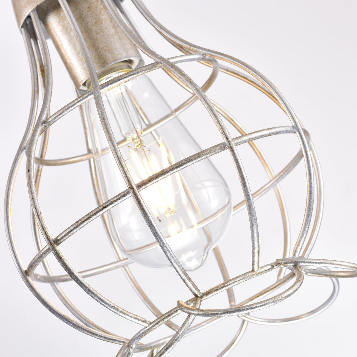 Devers 5-Light Cluster Pendant - Antique Silver