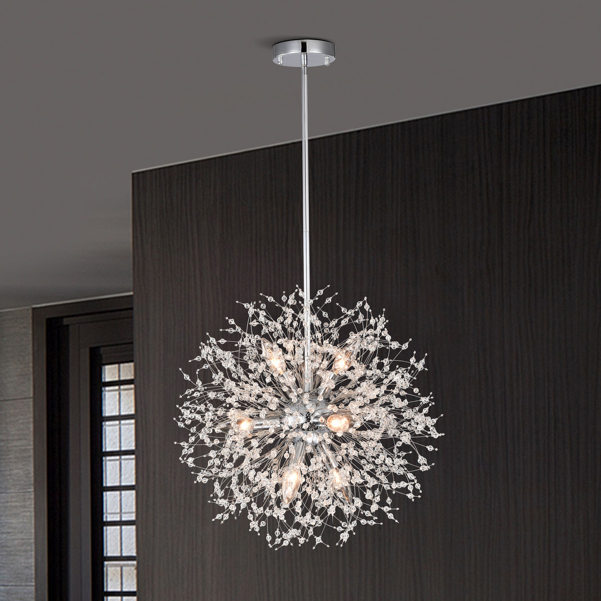 Bayram 9-Light Sputnik Globe Chandelier