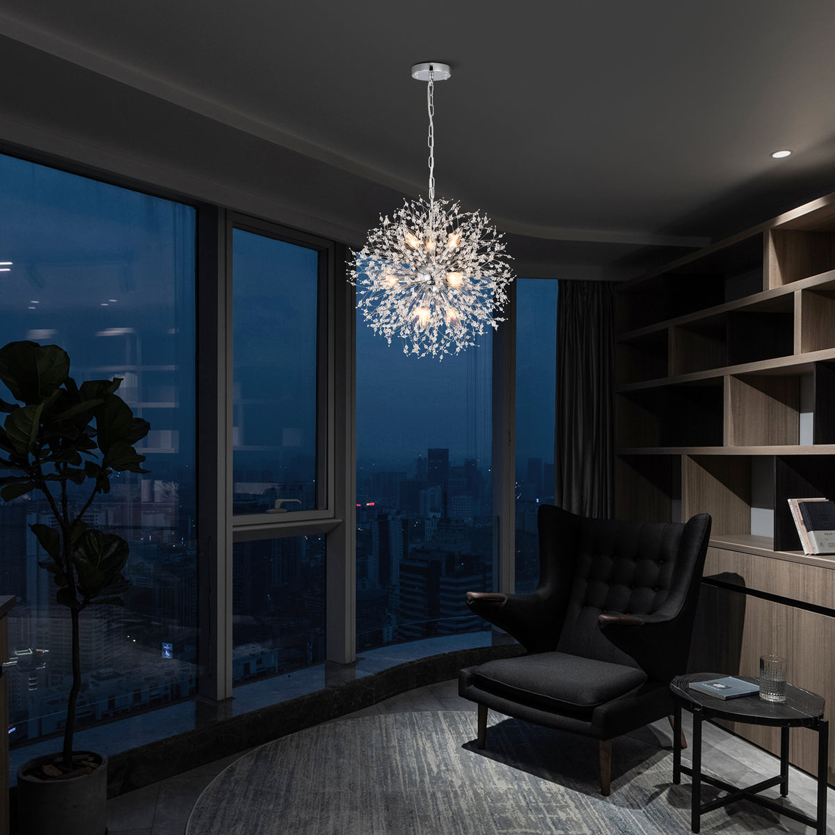 Bayram 9-Light Sputnik Globe Chandelier