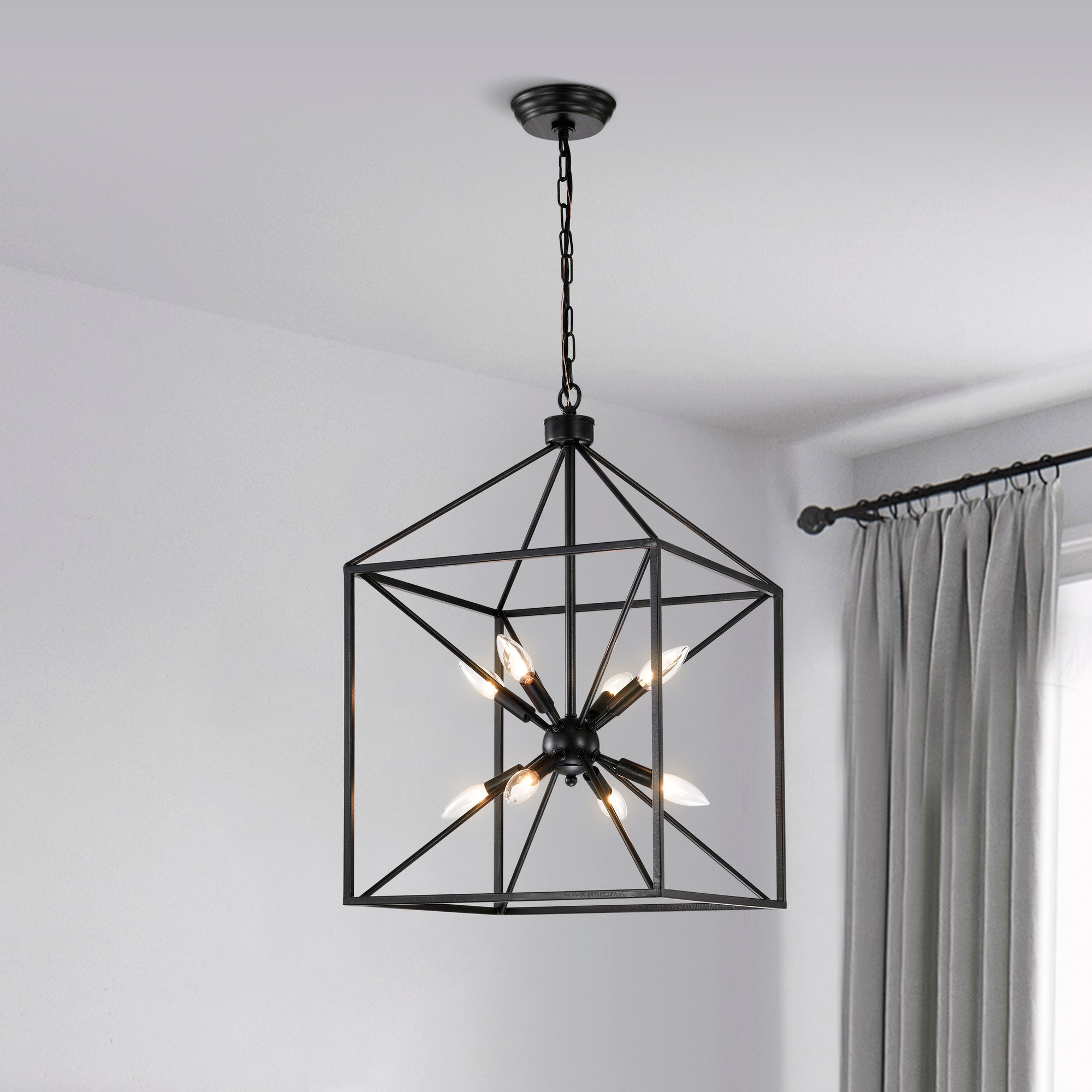 Alchemilla 8-Light Caged Sputnik Chandelier