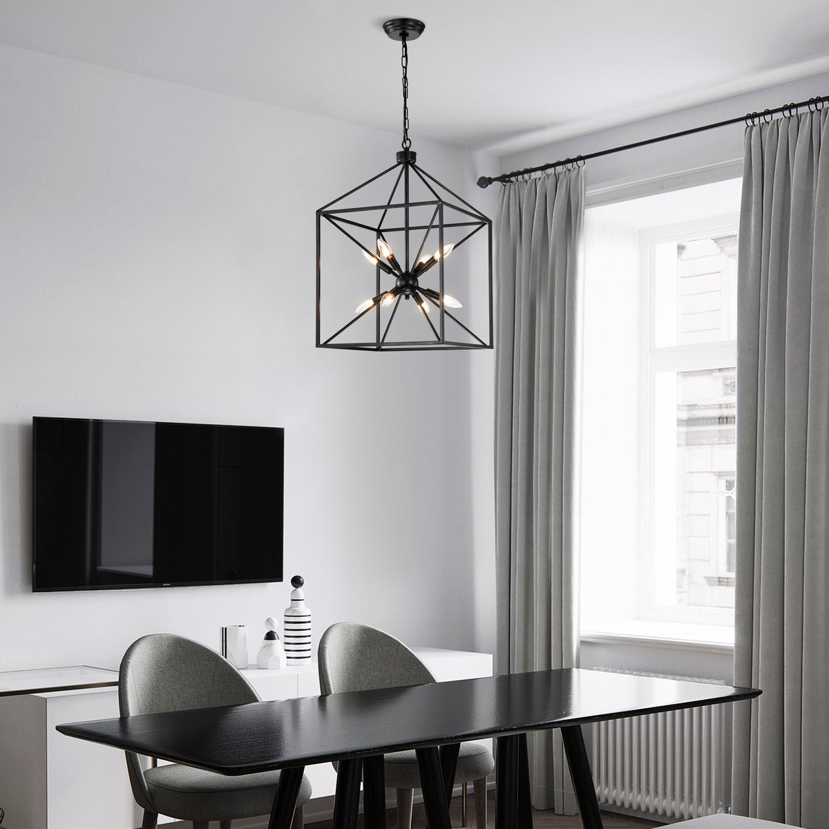 Alchemilla 8-Light Caged Sputnik Chandelier