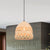 Aplanda 1-Light Bamboo Rattan Pendant for Dining/Living Room, Kitchen, Bedroom