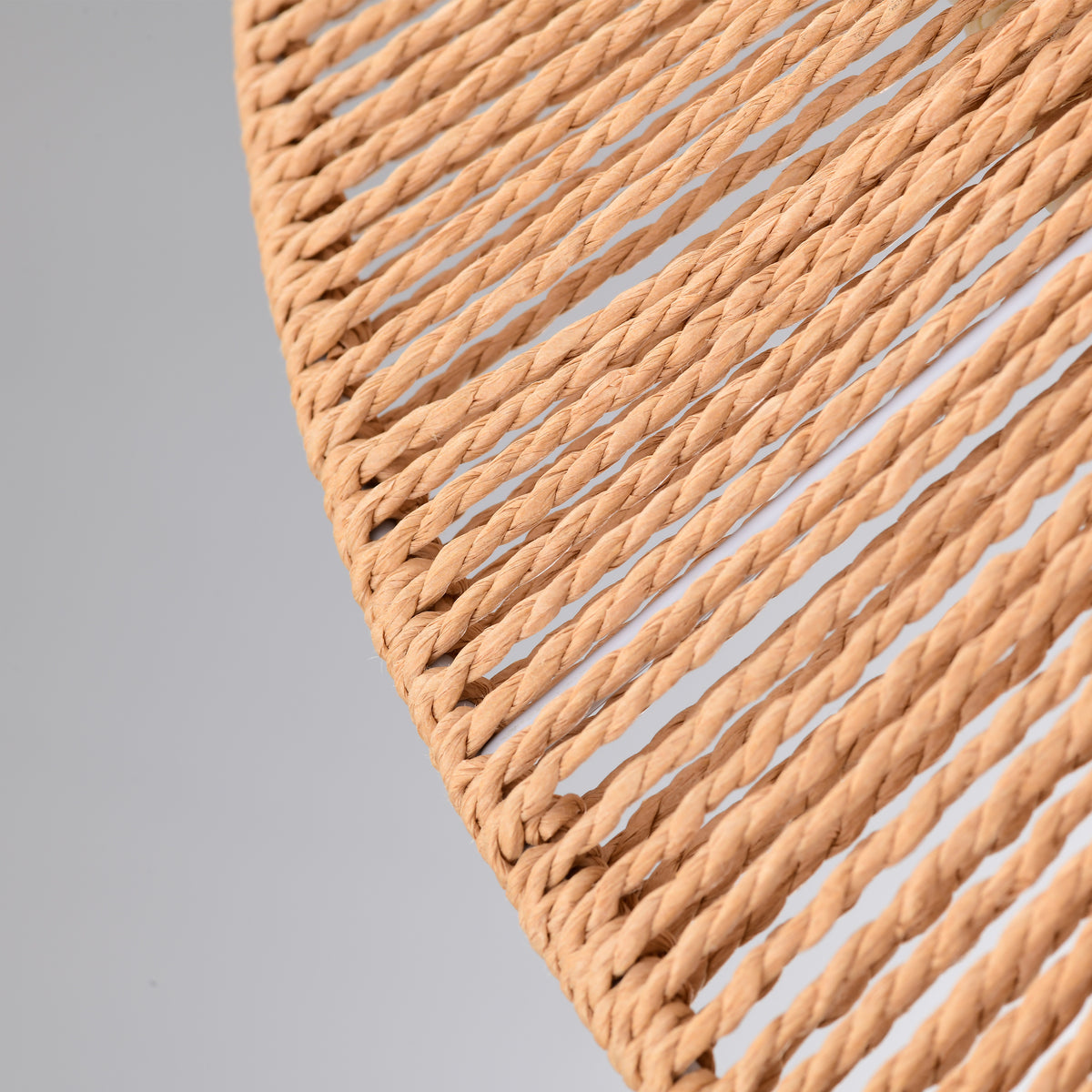 Arcuatus 1-Light Paper Rattan Pendant for Living/Dining Room, Kitchen, Bedroom