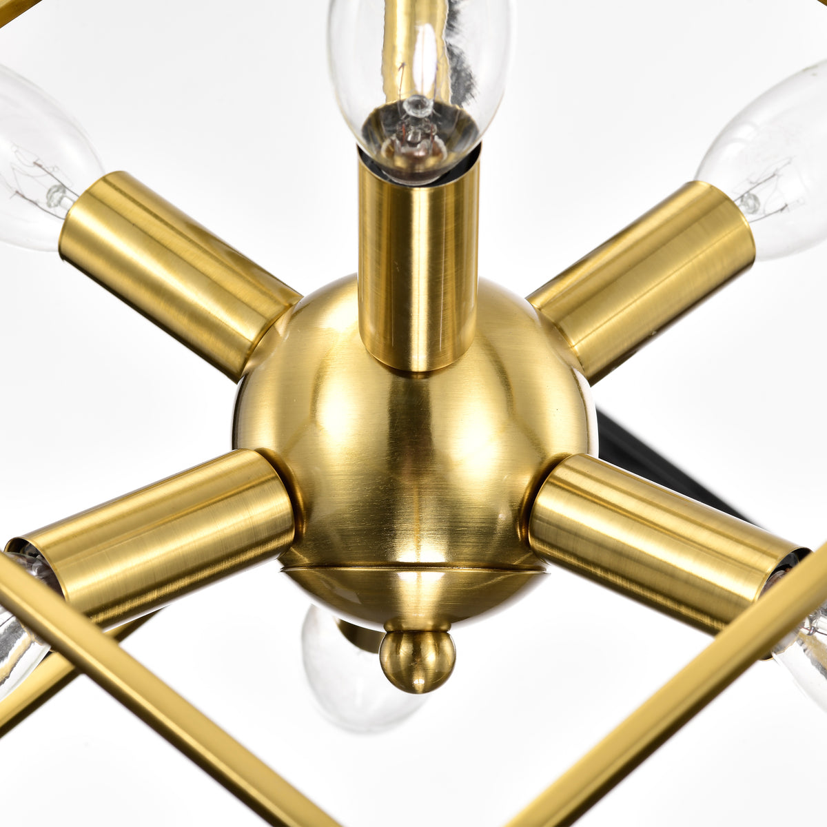 Adriaré 6-Light Caged Sputnik Chandelier for Dining/Living Room, Bedroom