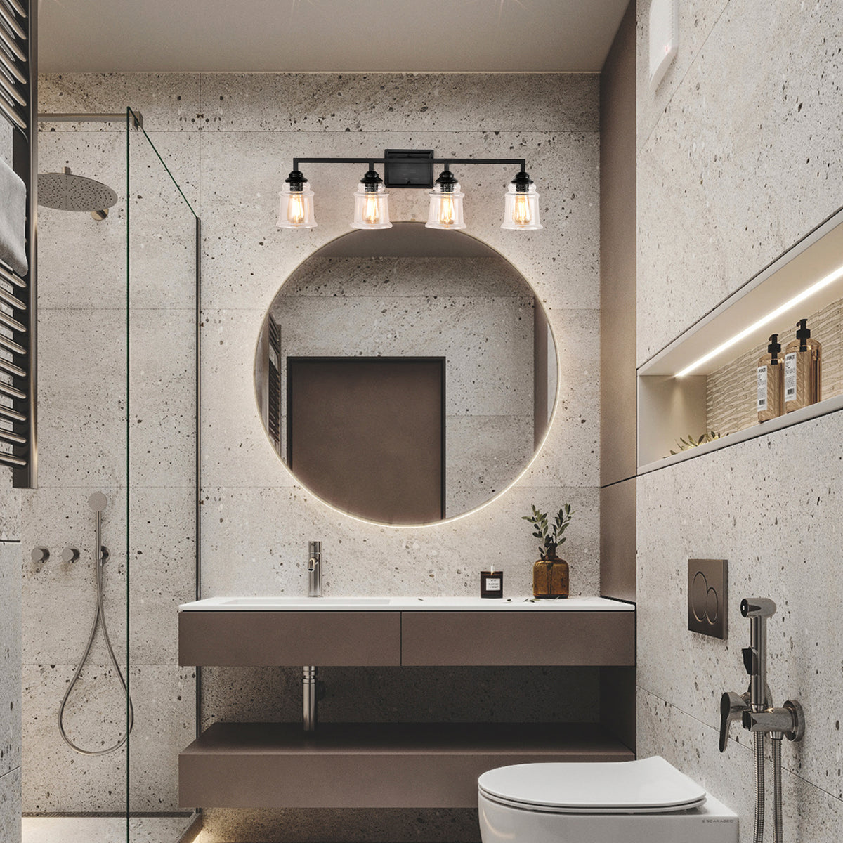 Aniol 4-Light Wall Sconce