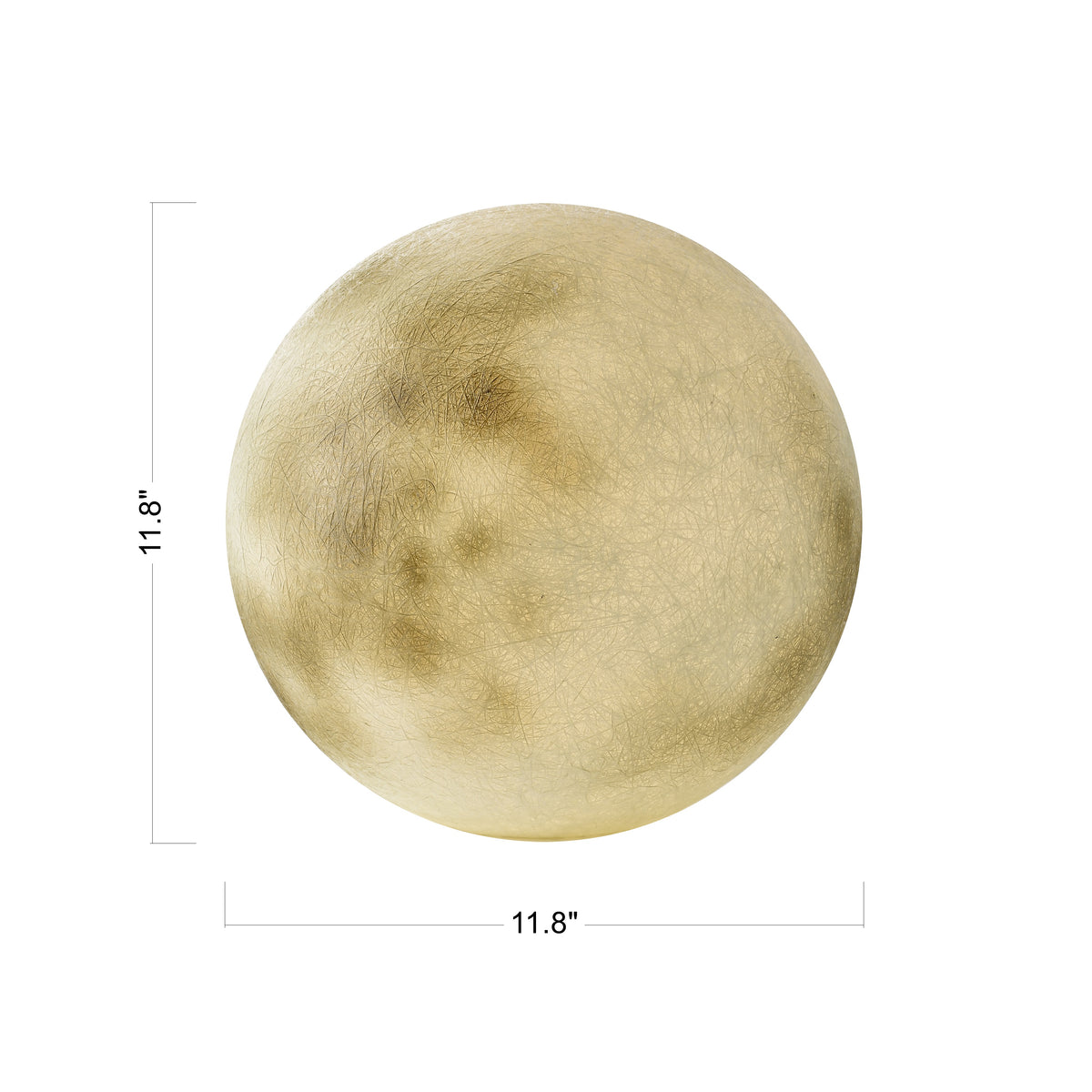 Bly Waterproof LED Resin Round Ball Moon Modern Solar Panel Charging Light for Garden and Swimming Pool