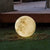 Bly Waterproof LED Resin Round Ball Moon Modern Solar Panel Charging Light for Garden and Swimming Pool