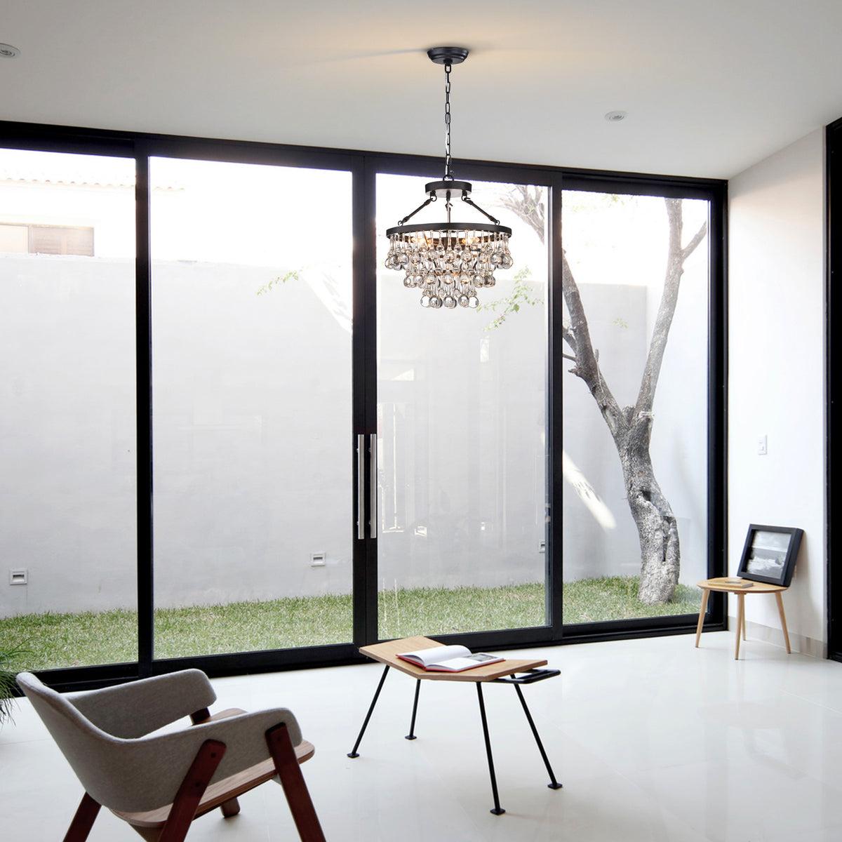 Agios 5-Light Tiered Chandelier - Brownish Black