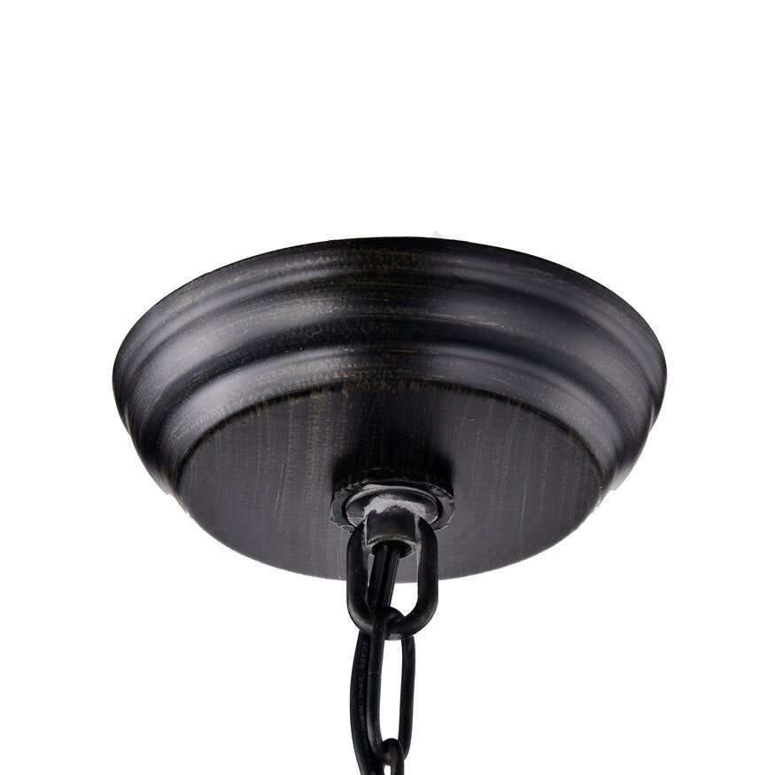 Acharnes 9-Light Tiered Chandelier - Black