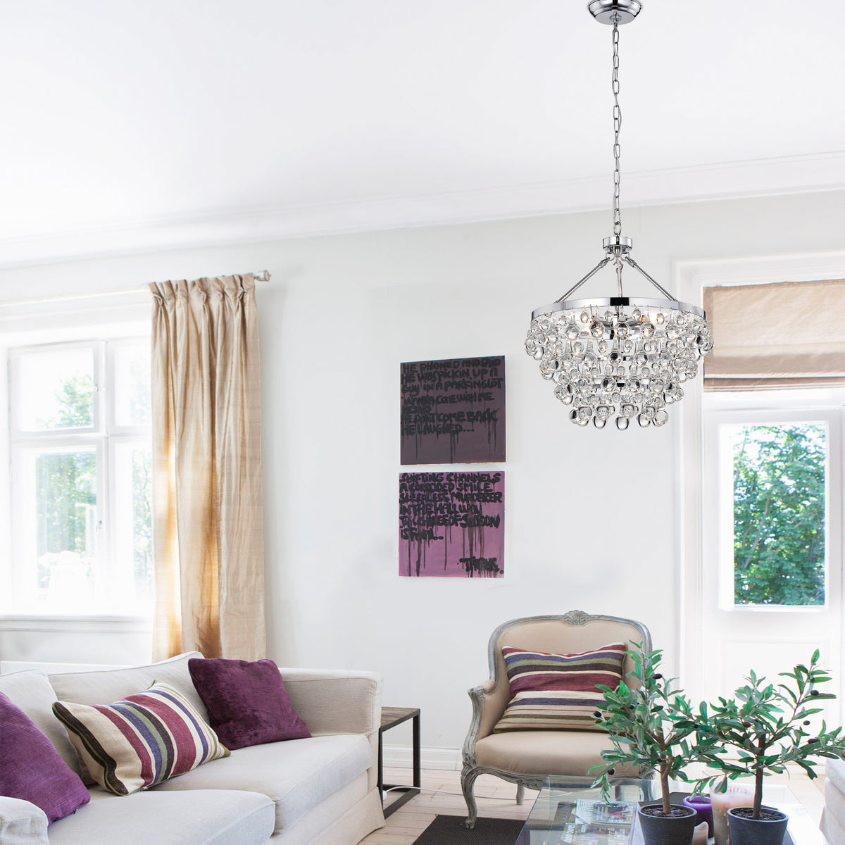 Adamaris 5-Light Tiered Chandelier