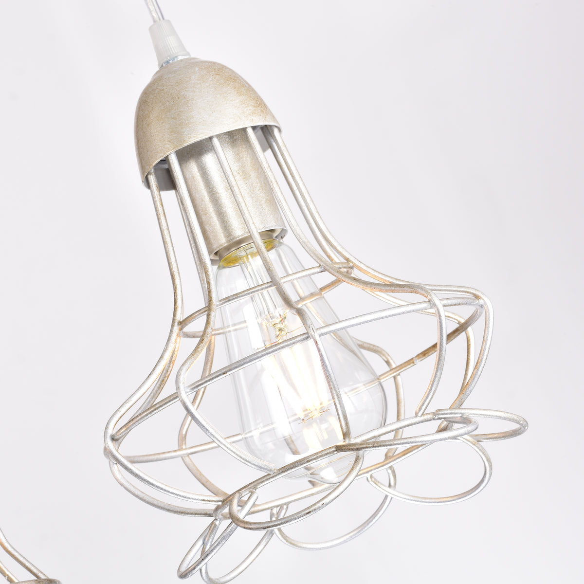 Camaret 5-Light Kitchen Island Pendant - Antique Silver