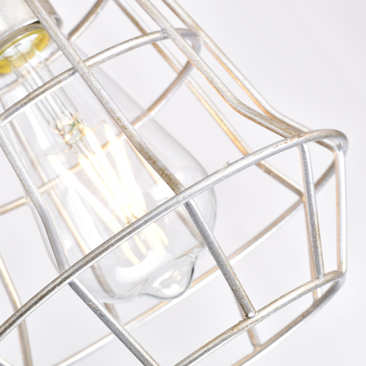 Camaret 5-Light Kitchen Island Pendant - Antique Silver