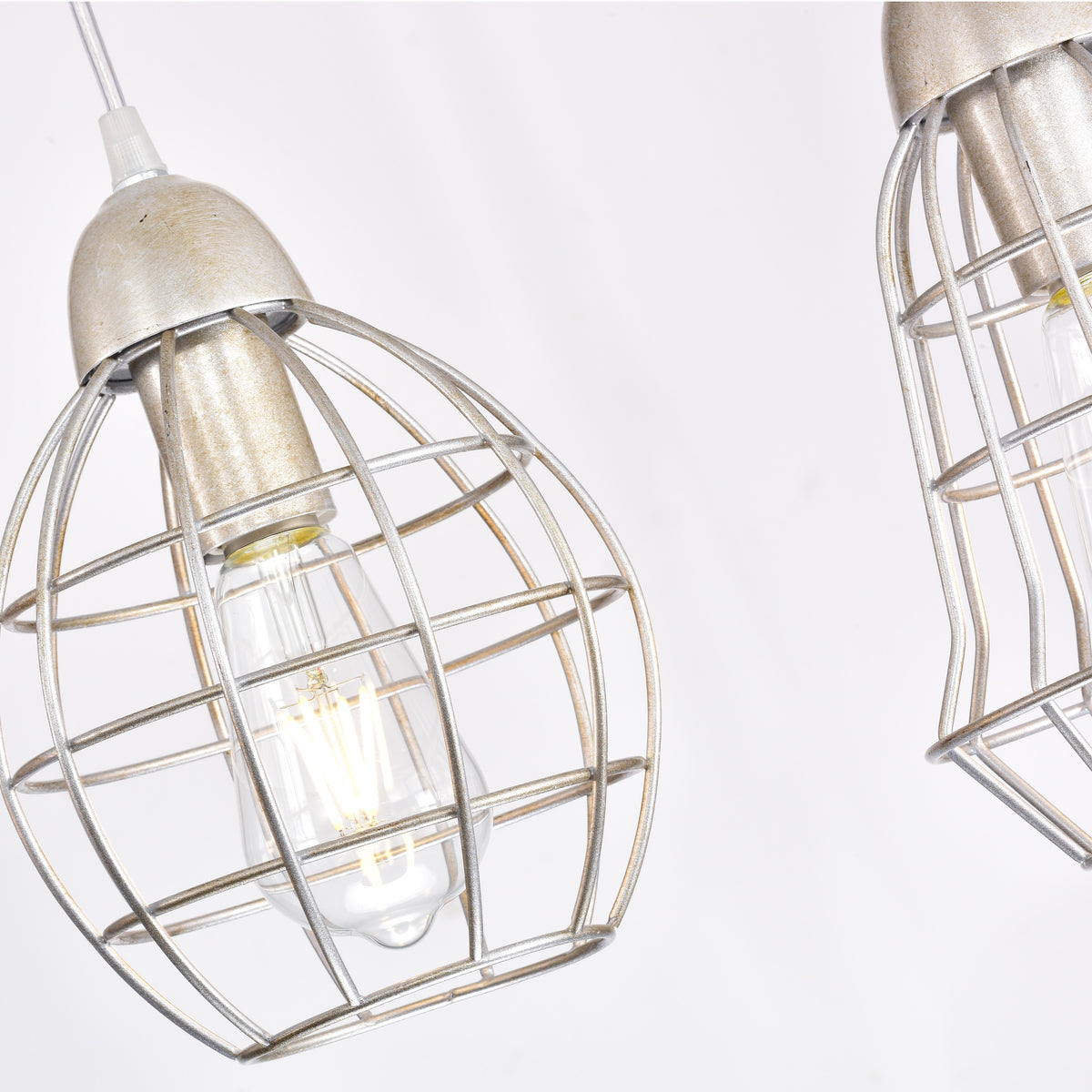 Camaret 5-Light Kitchen Island Pendant - Antique Silver