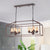 Kyvelis 8-Light Chandelier - Black Brushed Gold