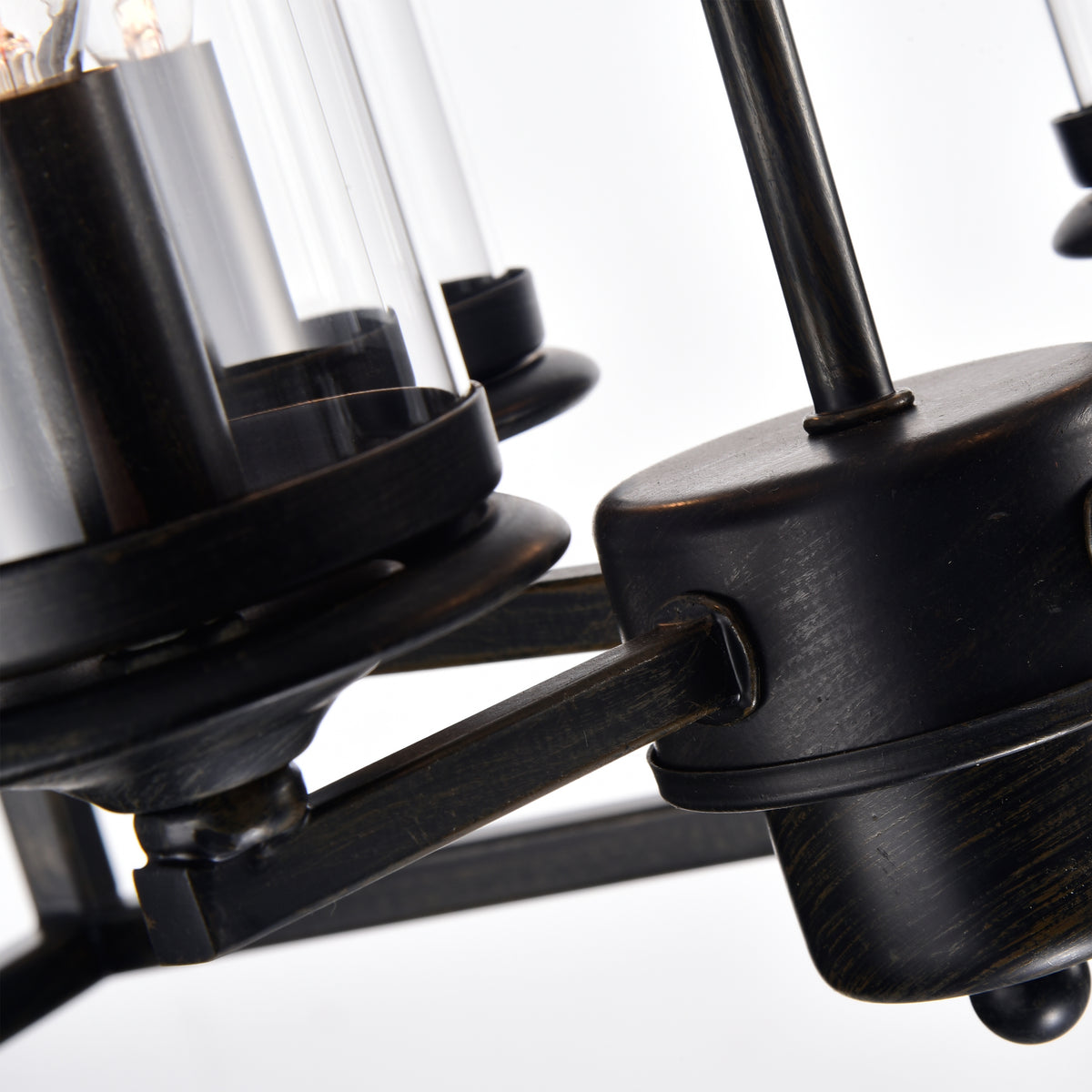 Kyvelis 8-Light Chandelier - Black Brushed Coffee