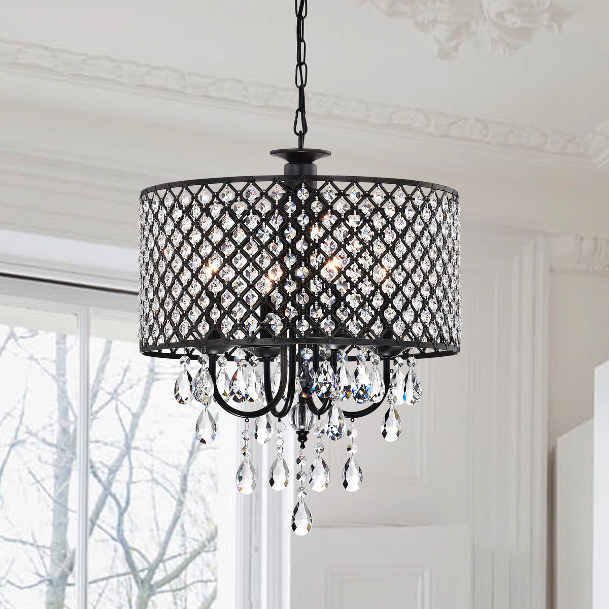 Adwen 4-Light Drum Chandelier
