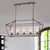 Leka 5-Light Chandelier - Black Brushed Gold