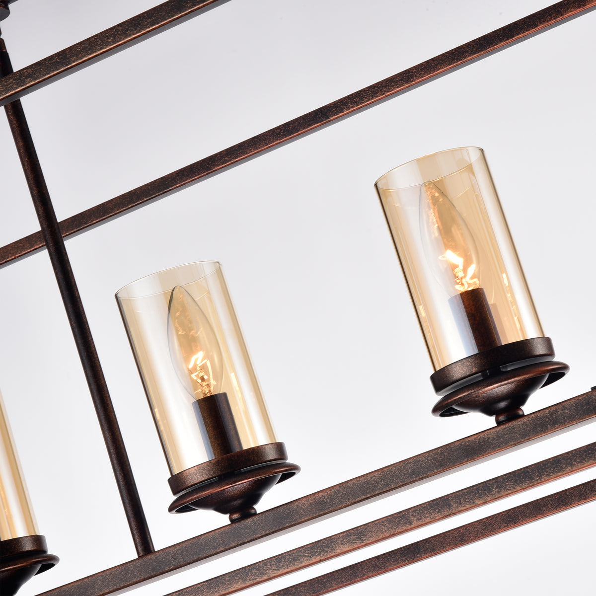 Leka 5-Light Chandelier - Black Brushed Gold