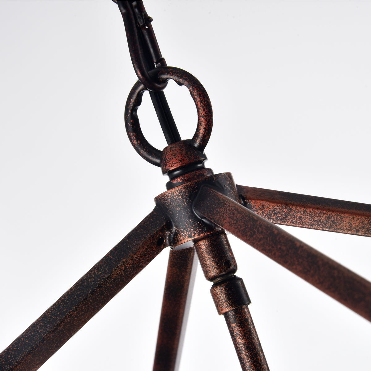 Manoel 4-Light Chandelier - Black Brushed Gold