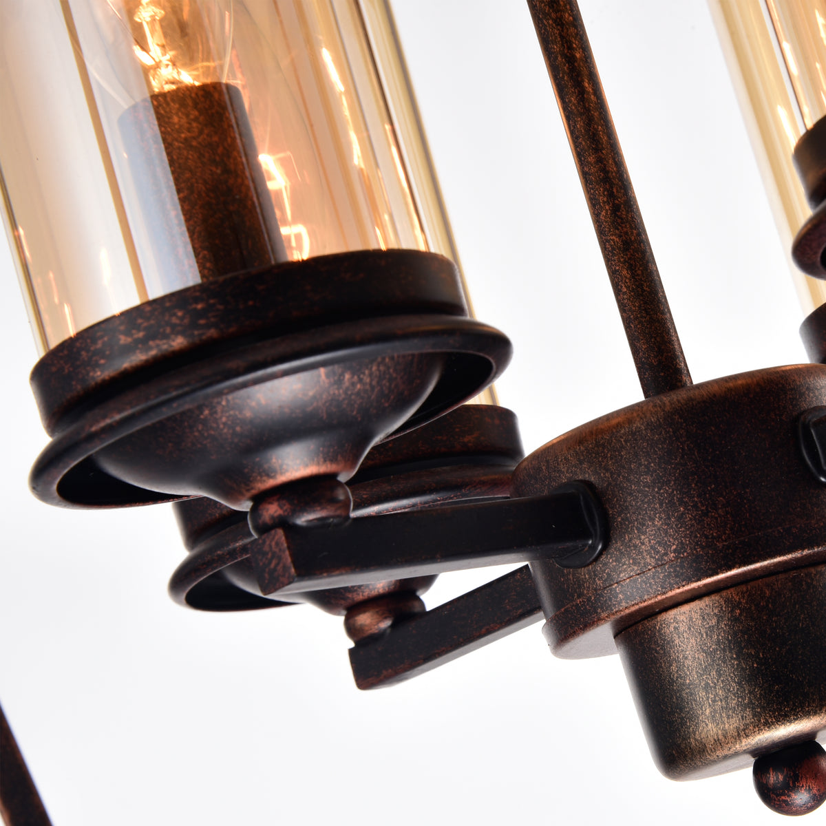 Manoel 4-Light Chandelier - Black Brushed Gold