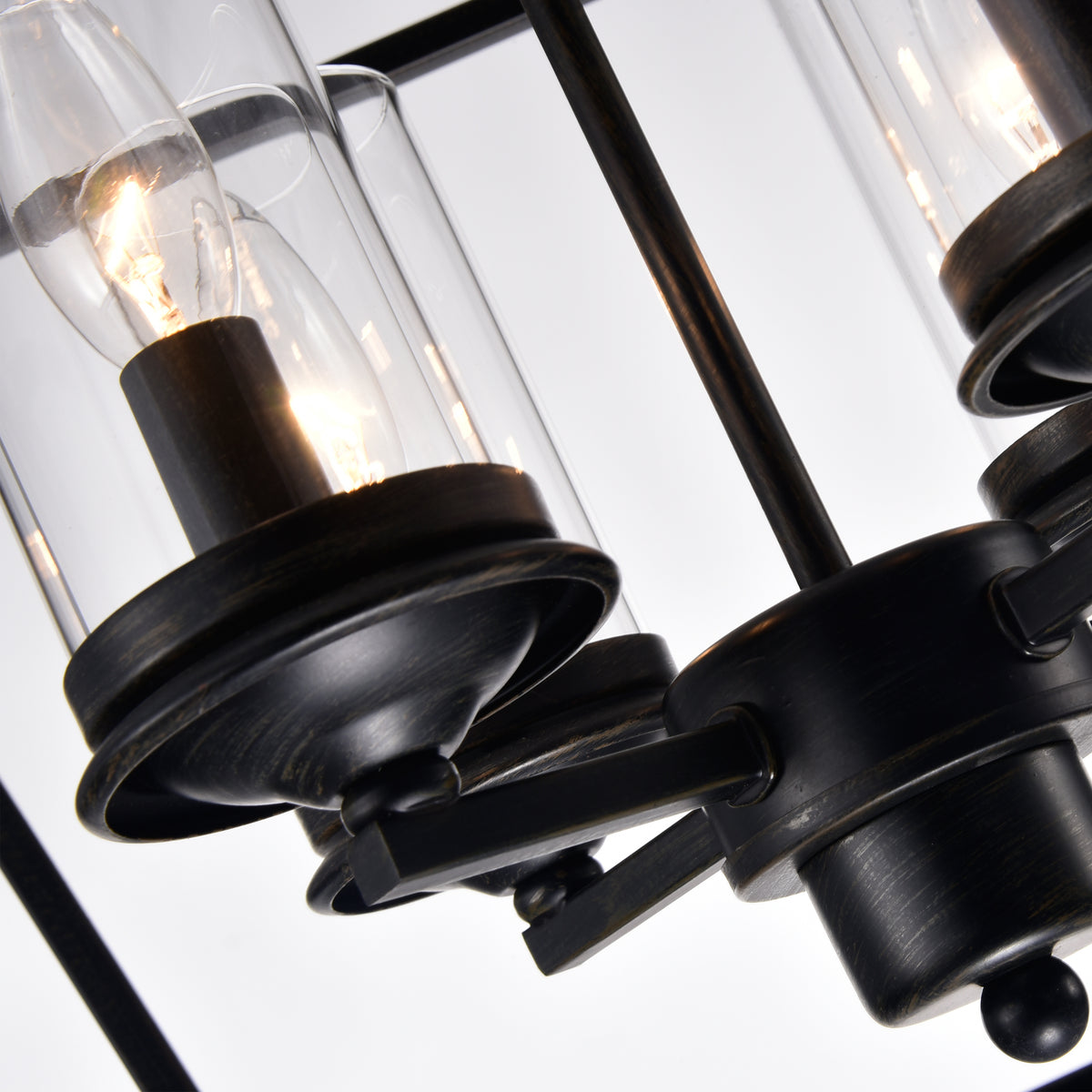 Manoel 4-Light Chandelier - Black Brushed Coffee