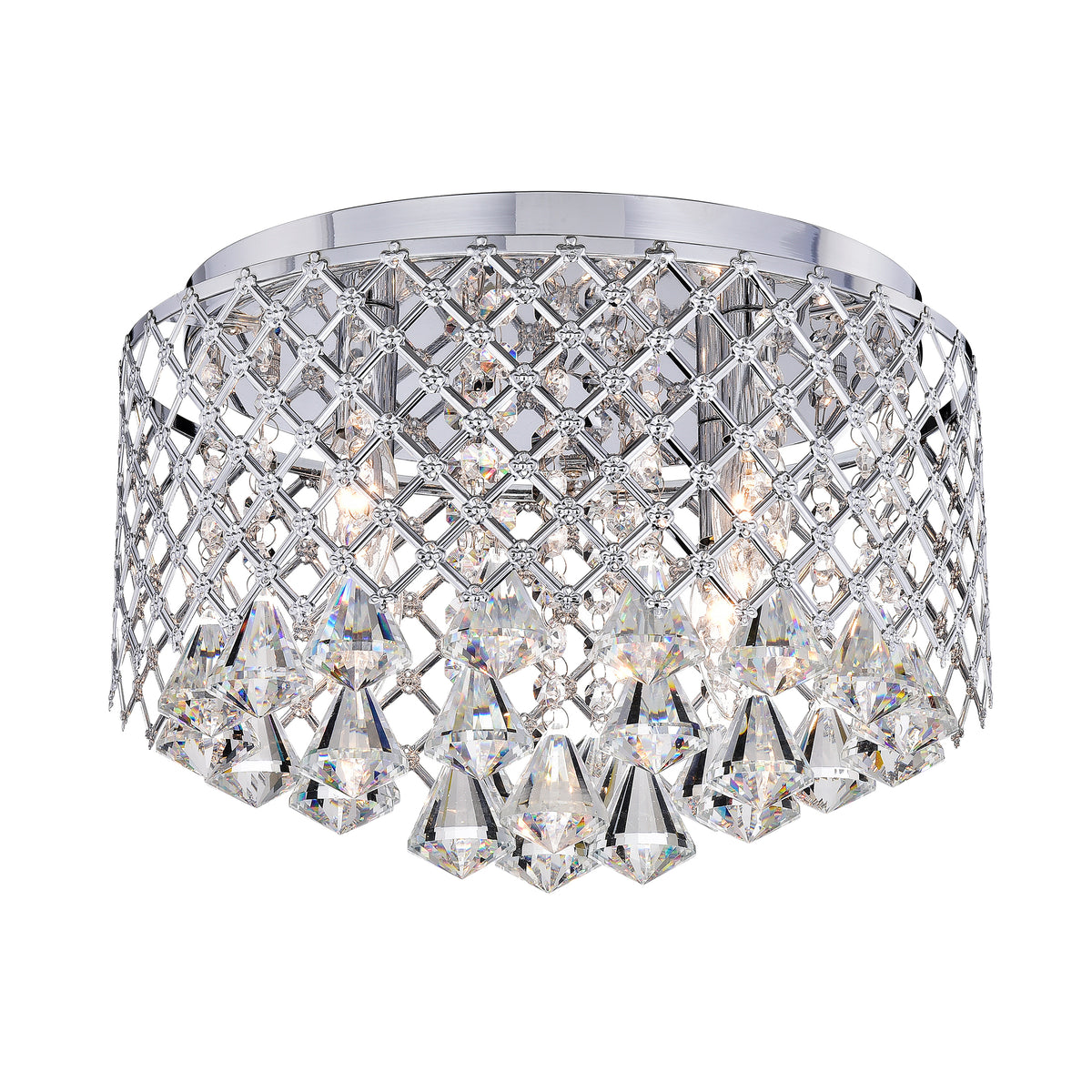 Belisario 4-Light Crystal Flush Mount Drum