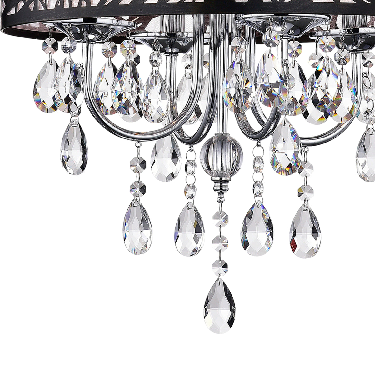 Acsah 4-Light Shaded Drum Chandelier