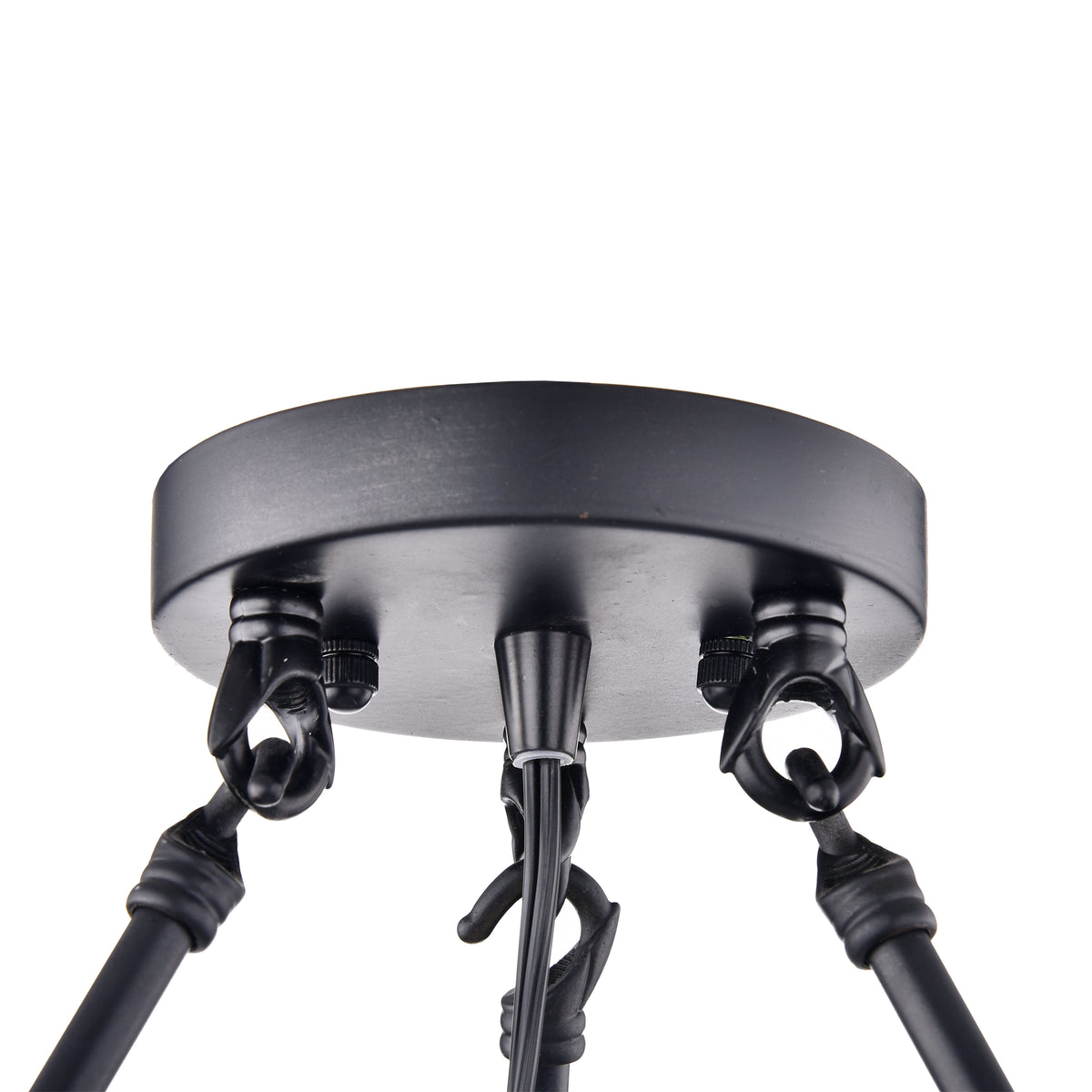 Benecia 4-Light Semi-Flush Mount Drum Chandelier