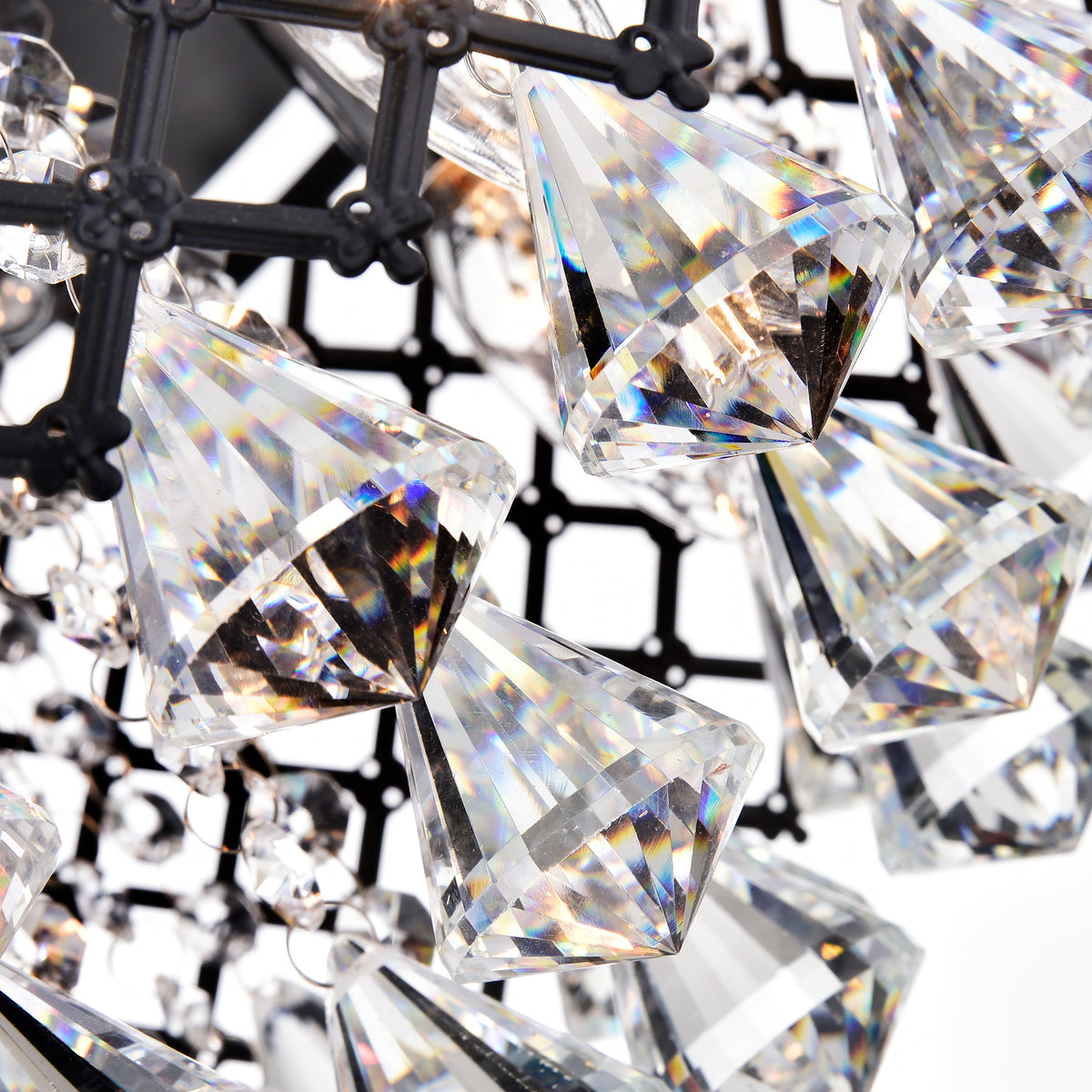 Benecia 4-Light Semi-Flush Mount Drum Chandelier