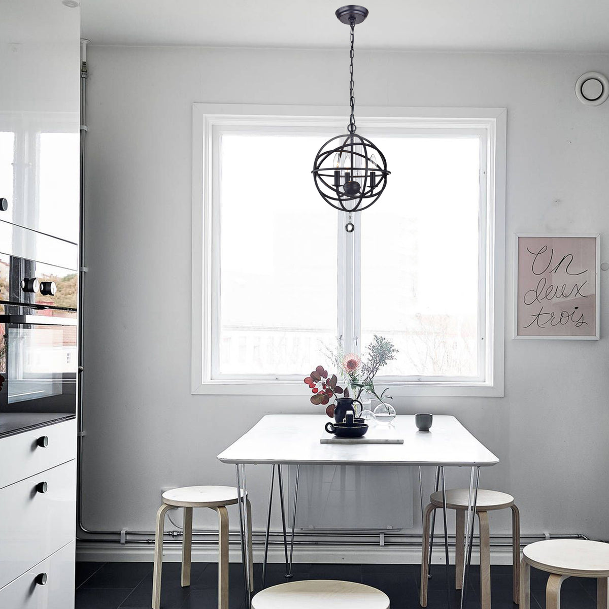 Calavar 3-Light Globe Pendant