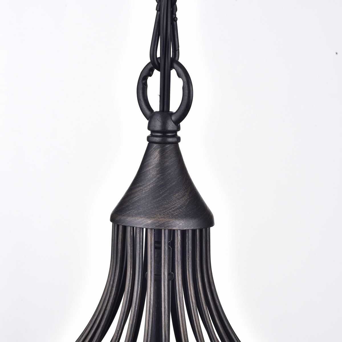 Bonarcado 3-Light Foyer Semi Flush Mount - Black