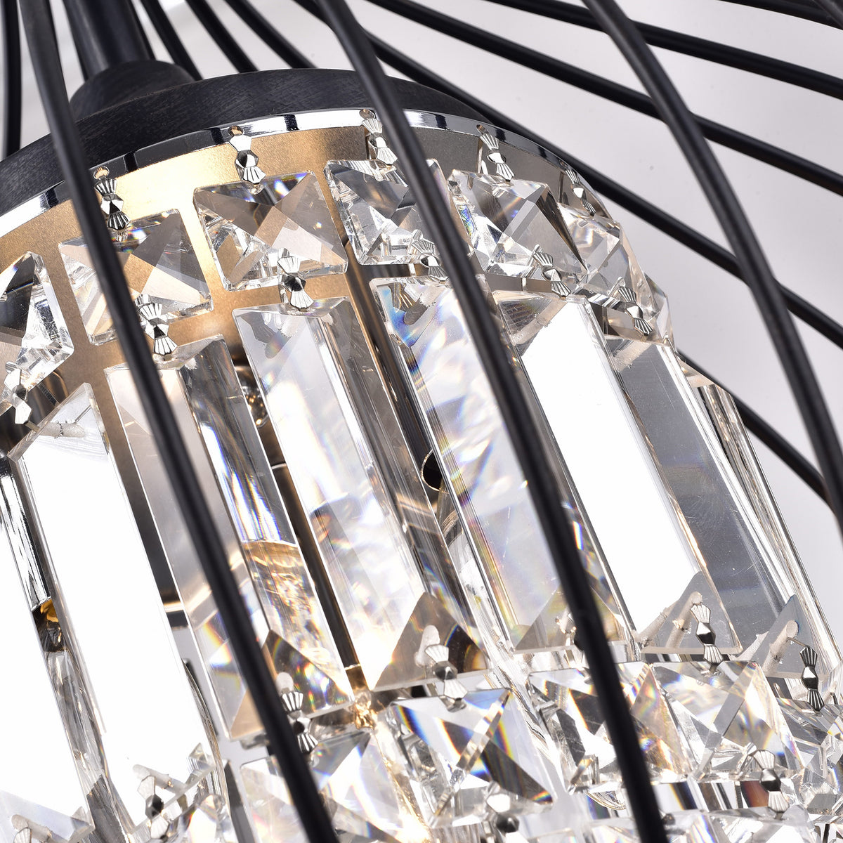 Bonarcado 3-Light Foyer Semi Flush Mount - Black