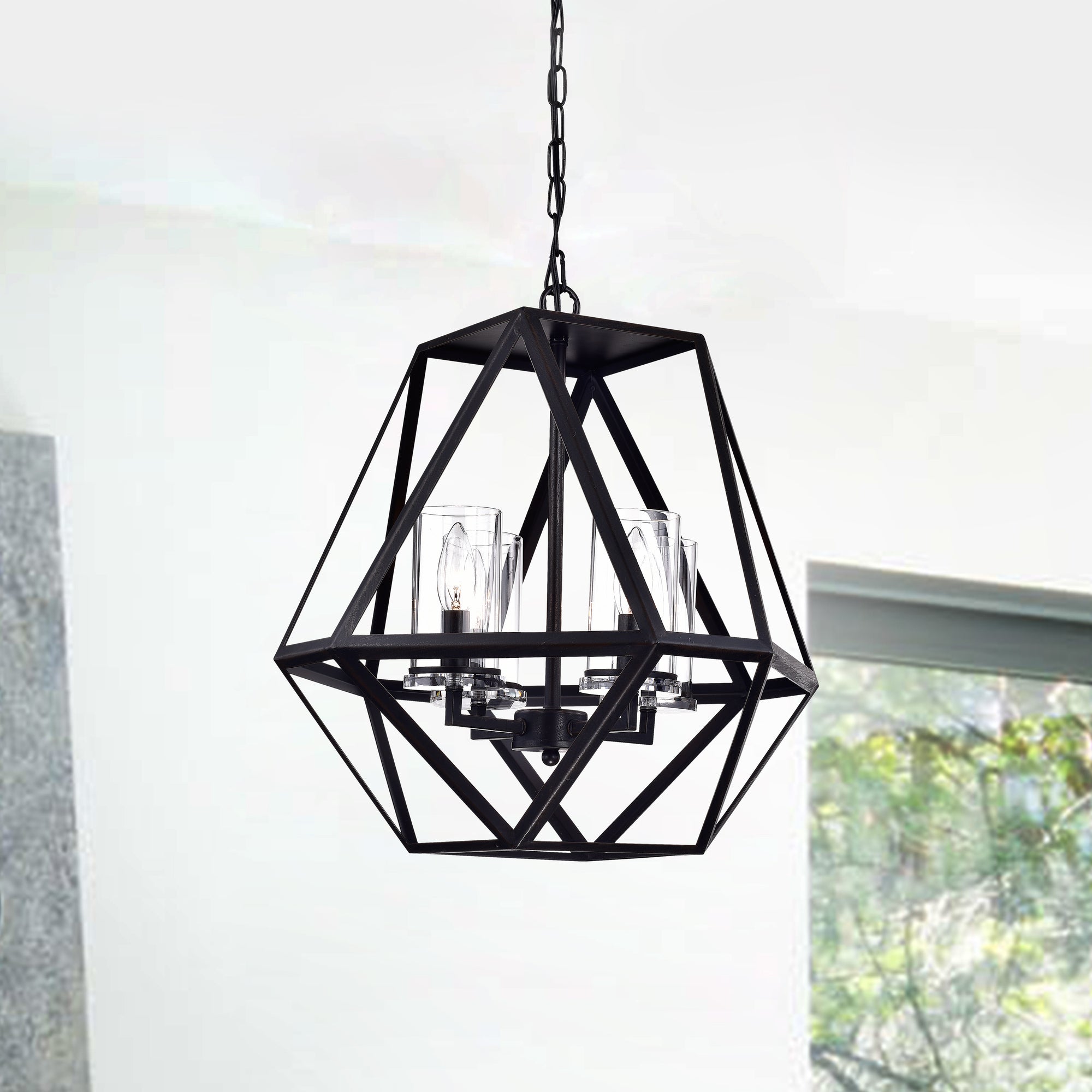 Davos 4-Light Geometric Pendant