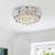 Beonica 4-Light Crystal Flush Mount Drum