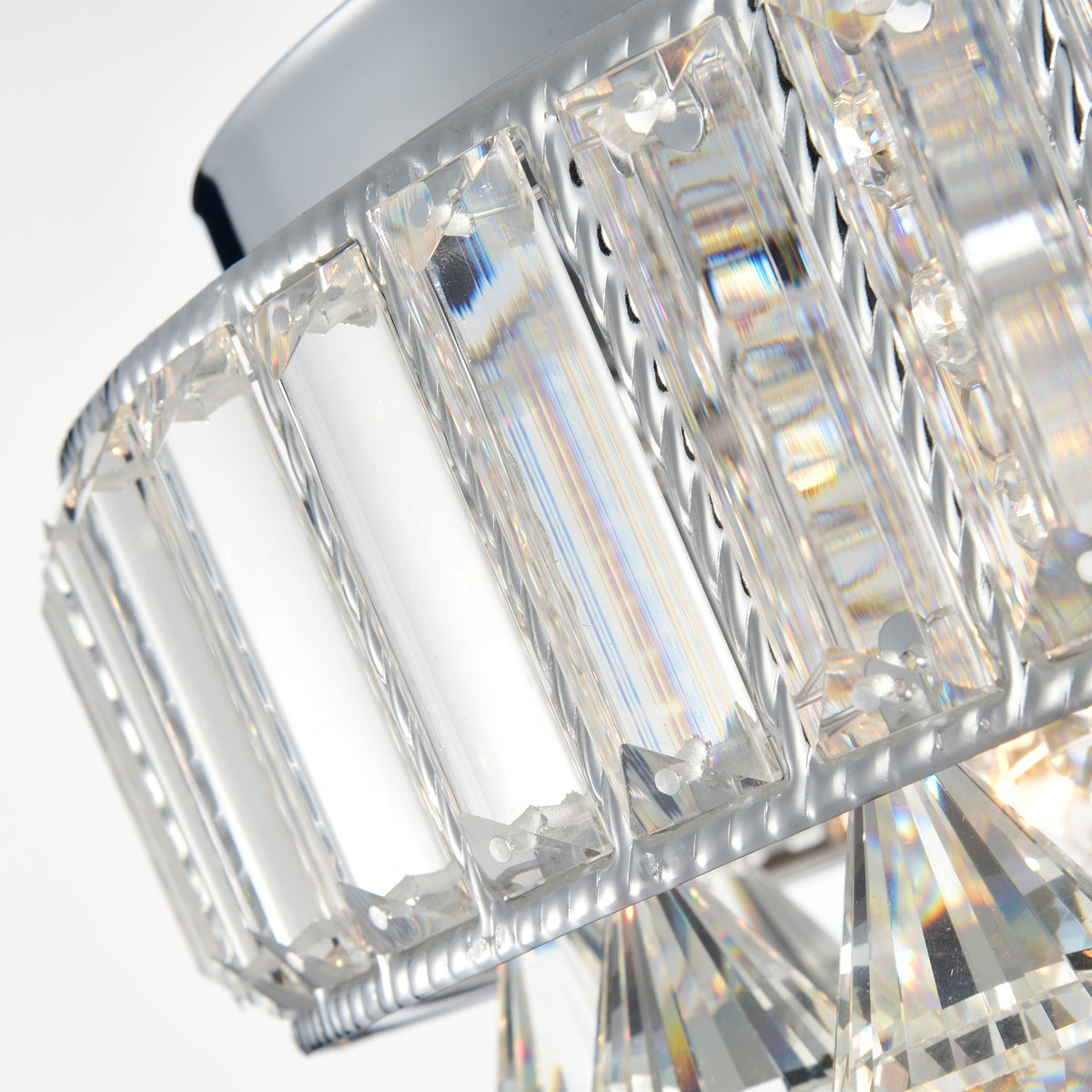 Beonica 4-Light Crystal Flush Mount Drum