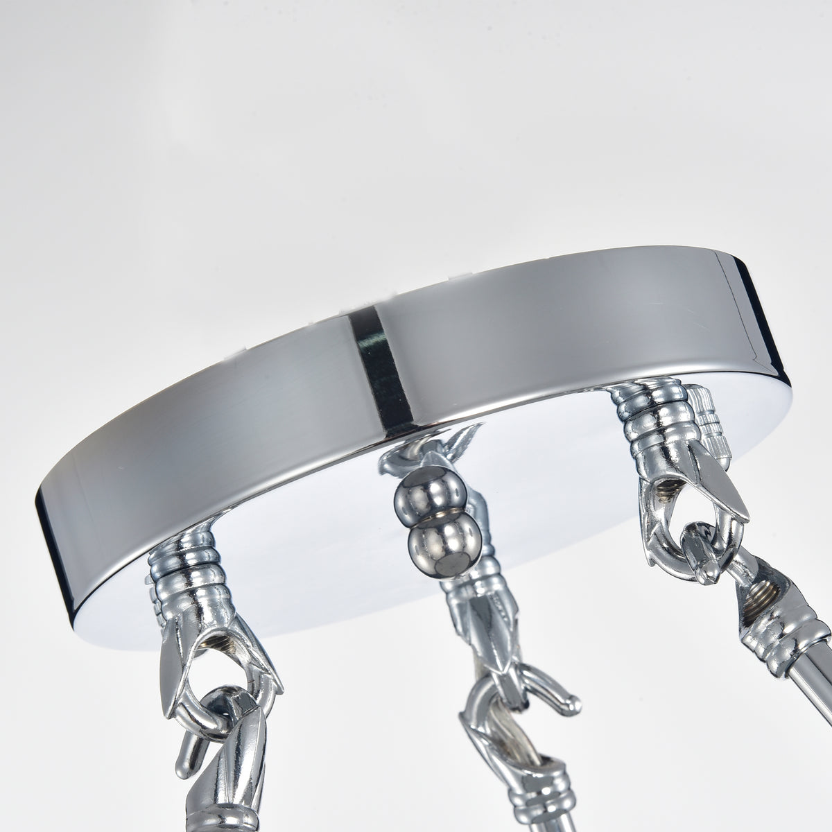 Fabro 4-Light Crystal Semi-Flush Mount Drum