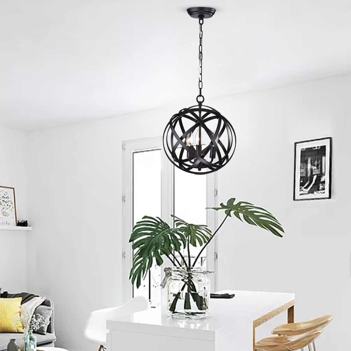 Chieri 3-Light Globe Pendant