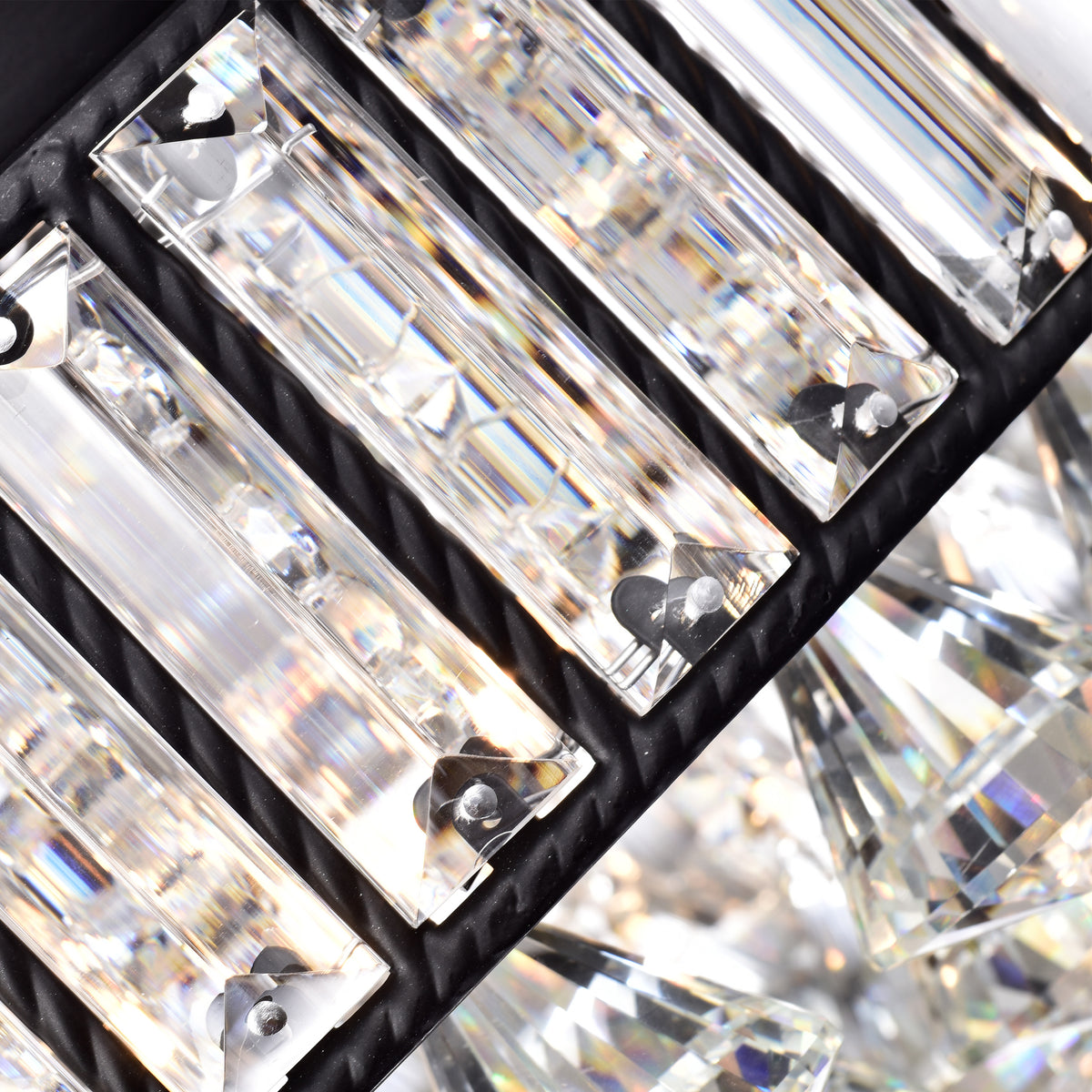 Fengari 4-Light Crystal Semi-Flush Mount Drum