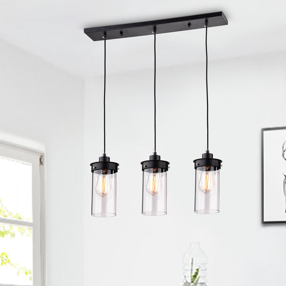 Cahya 3-Light Kitchen Island Pendant