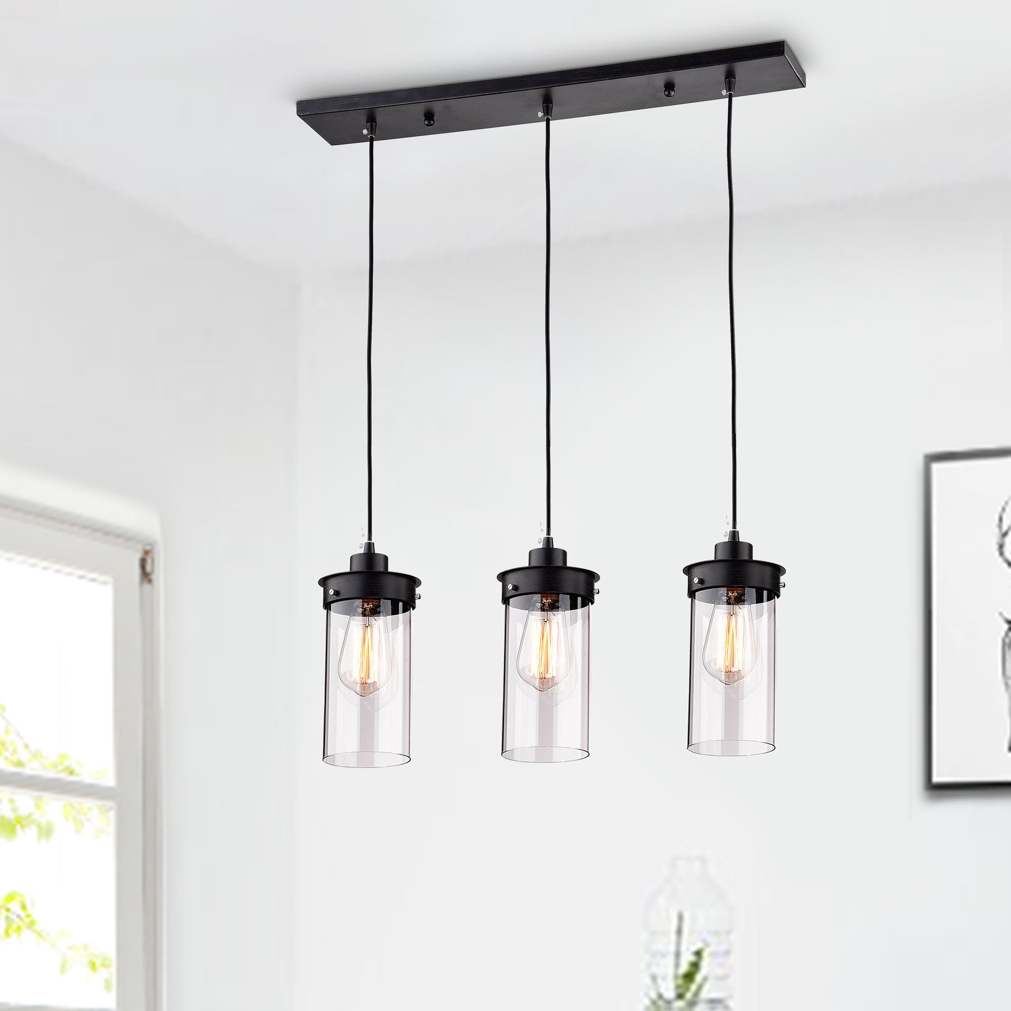 Cahya 3-Light Kitchen Island Pendant