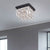 Bethan 4-Light Rectangular Crystal Flush Mount - Black