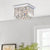 Bethan 4-Light Rectangular Crystal Flush Mount - Chrome