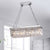 Esperidon 5-Light Rectangular Crystal Chandelier - Chrome