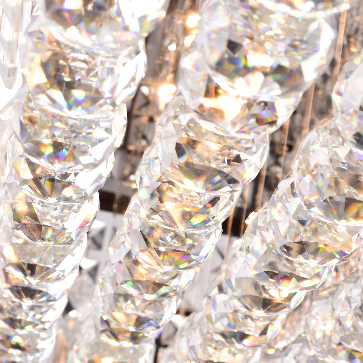 Hakan 8-Light Rectangular Crystal Chandelier - Chrome