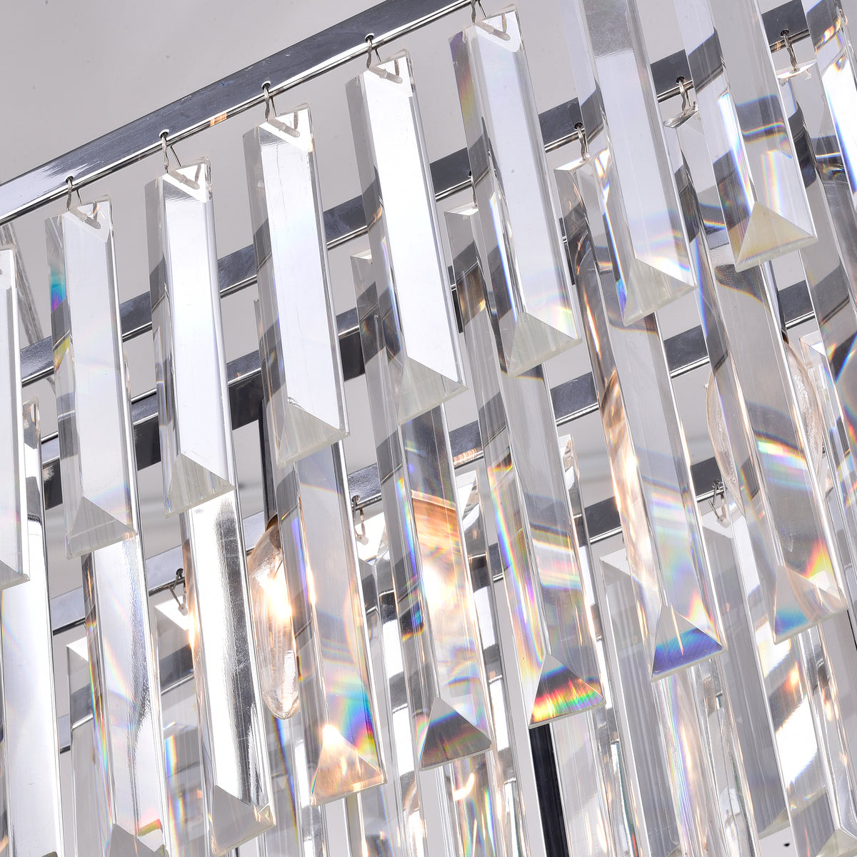 Ergates 5-Light Rectangular Crystal Chandelier