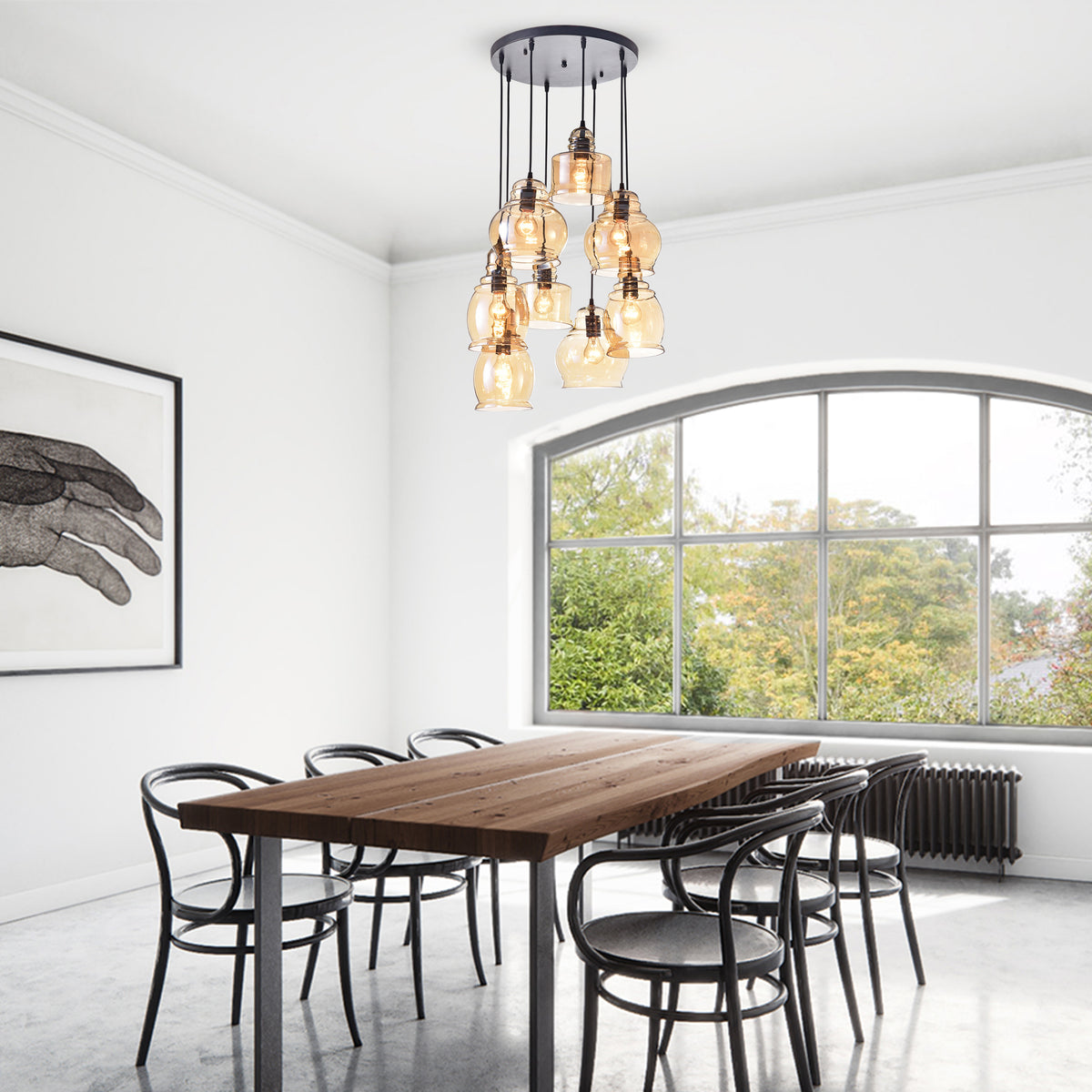 Darice 8-Light Cluster Pendant