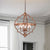 Alnus 4-Light Open Frame Globe Pendant