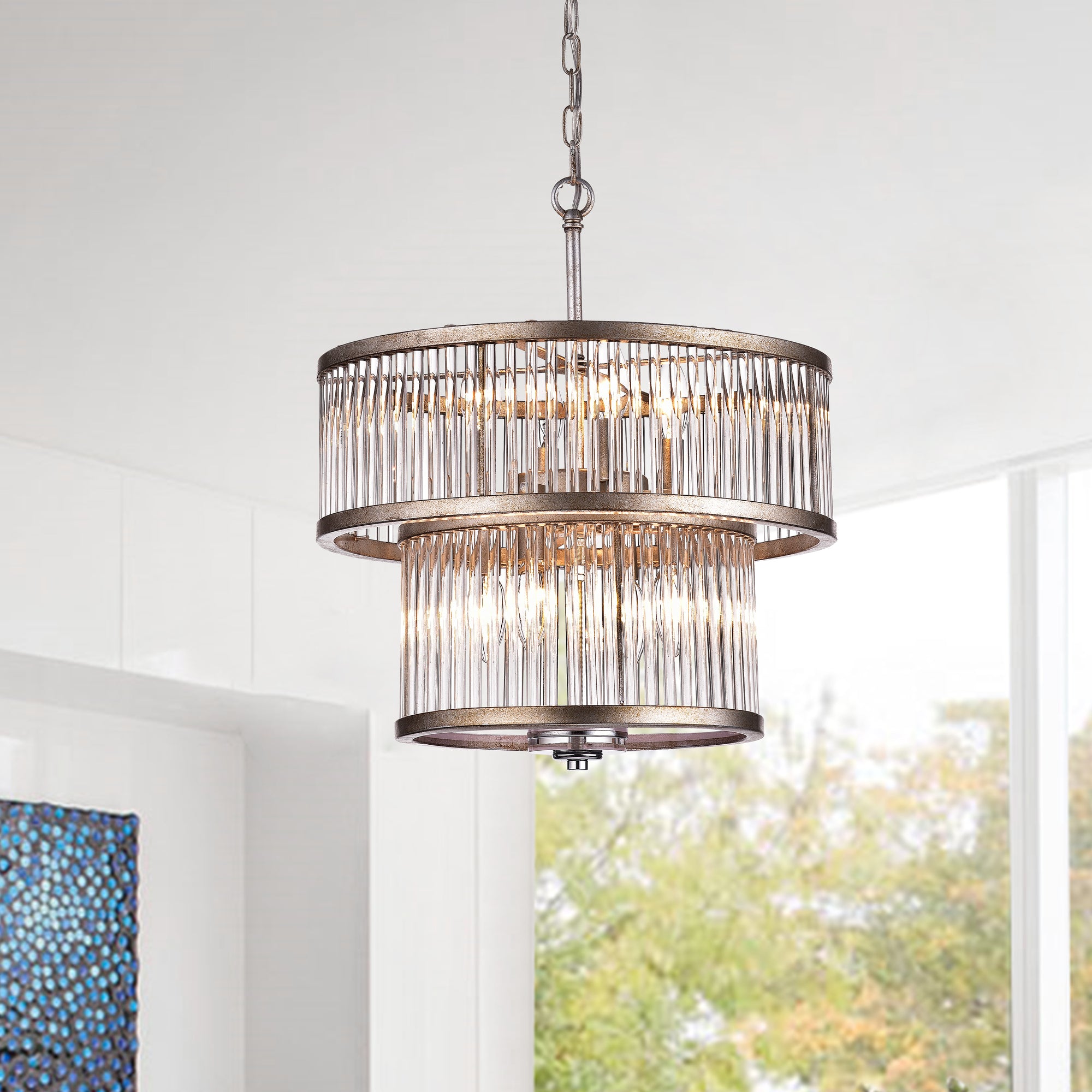 Argente 8-Light Tiered Unique / Statement Chandelier